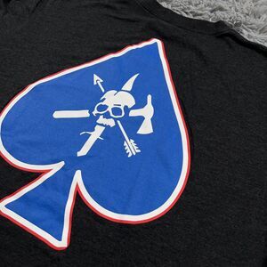 Black Rifle Coffee Adult Shirt Large Gray Blue Centered Spade Pullover Tee Mens